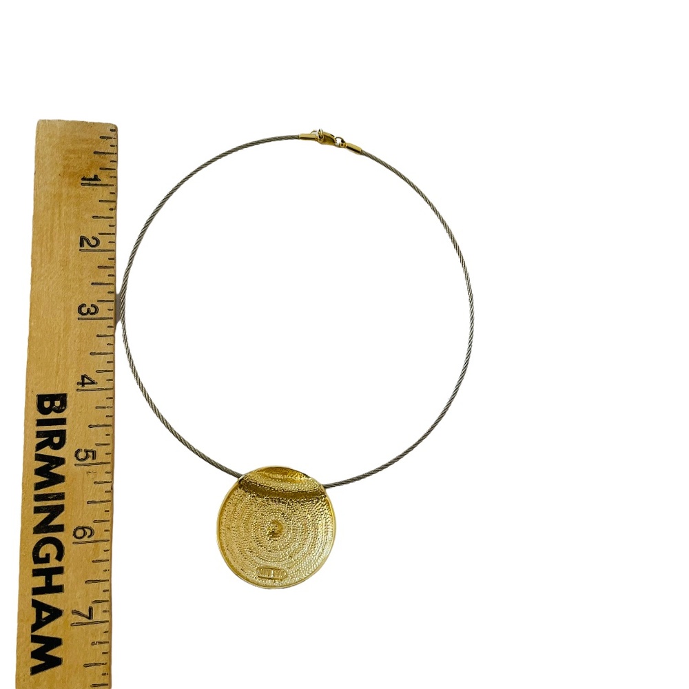 David Grau Necklace Gold & Rhinestone - Picture 5 of 6